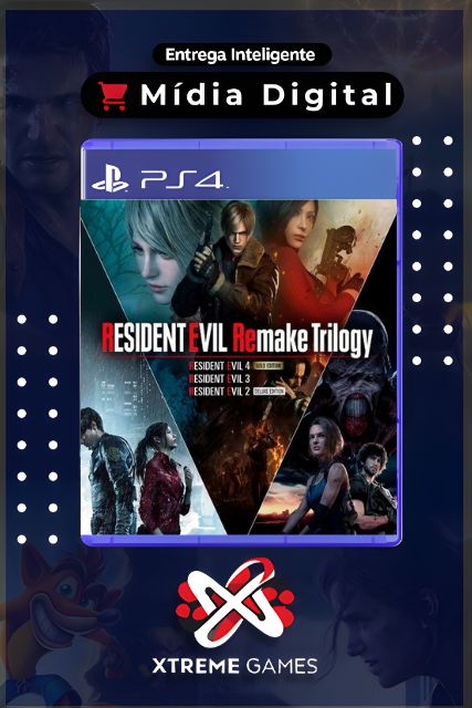 Resident Evil Remake Trilogy PS4 | MÍDIA DIGITAL