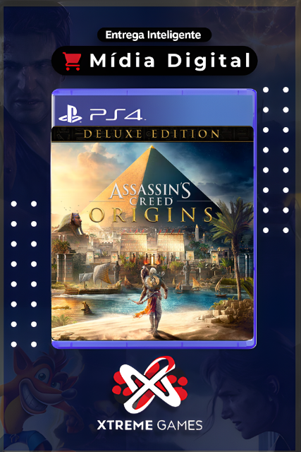 ASSASSIN'S CREED ORIGINS DELUXE PS4 | MÍDIA DIGITAL