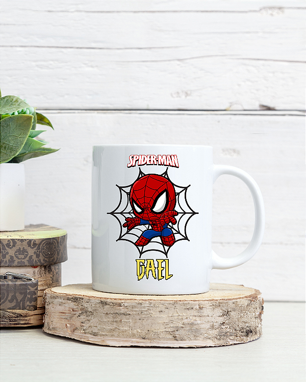 Caneca Homem-Aranha Com Nome
