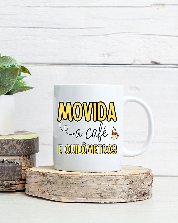 Caneca Personalizada Café e Quilômetros