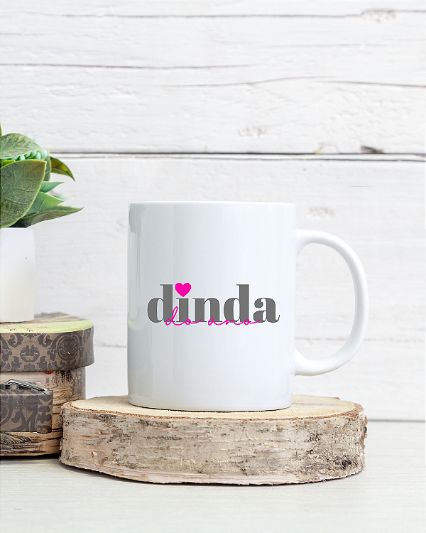 Caneca Personalizada Dinda Do Ano Com Foto