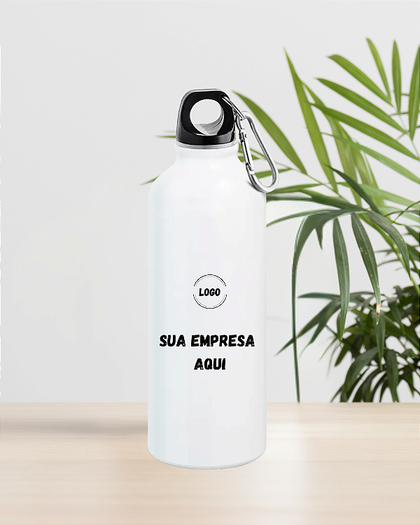 Garrafa Mosquetão Personalizada Com Logo Empresa
