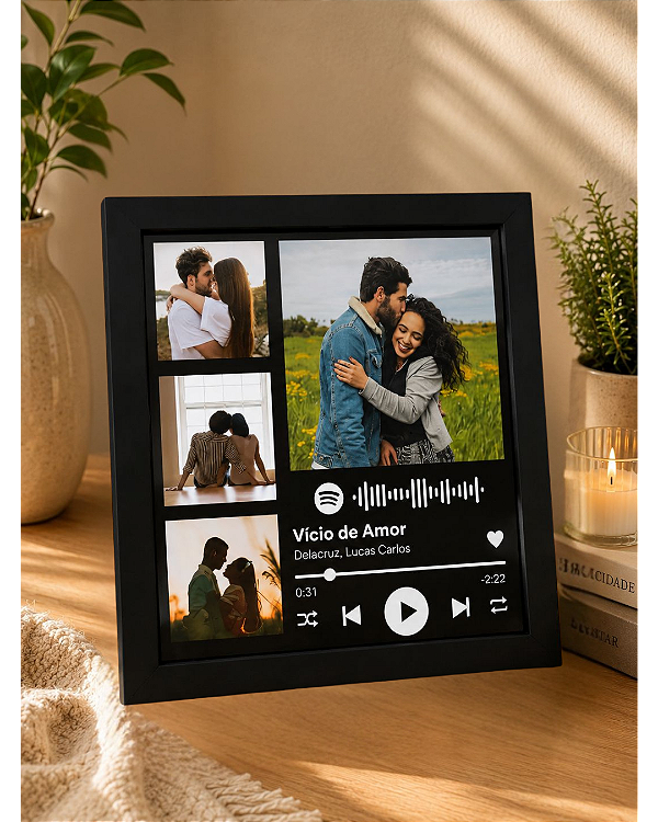 Quadro Spotify Com Fotos
