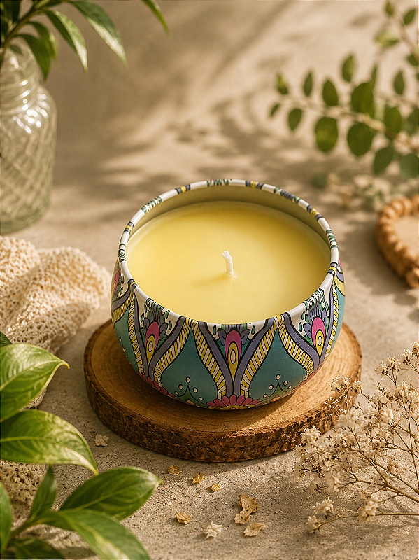 Vela Aromática em Lata Decorativa 110g