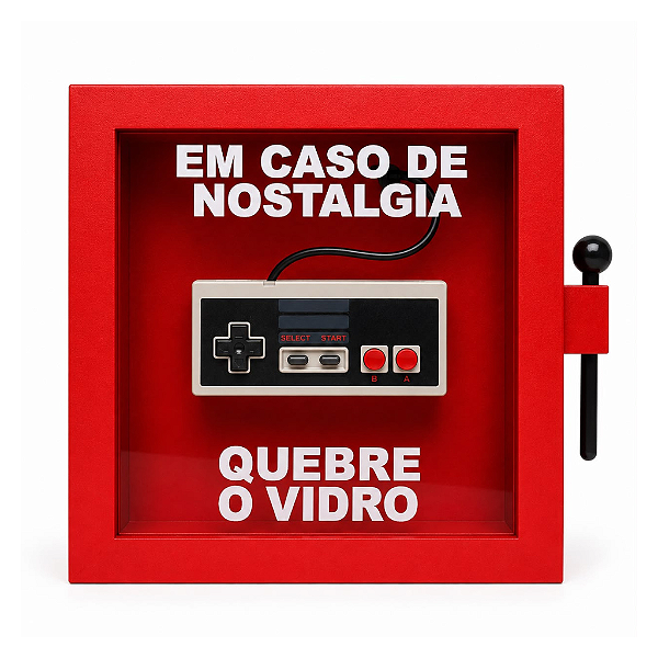 Quadro Decorativo - Em Caso De Nostalgia - Controle NES