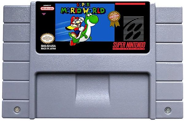 Super Mario World – Super Nintendo SNES – Fita Original