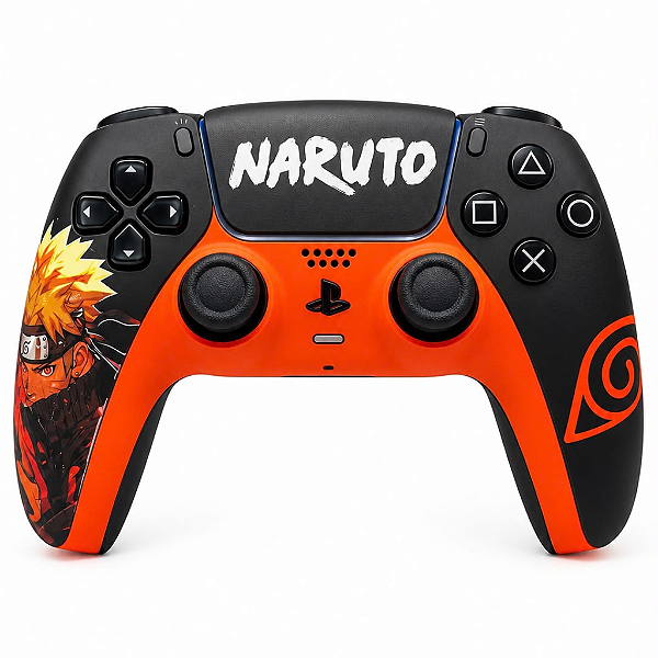 Controle PS5 - Dualsense Personalizado - Naruto Uzumaki