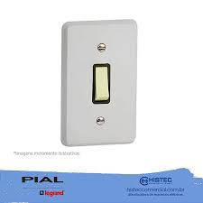 Interruptor 1 Botão Pial 10A Branco