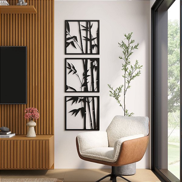 Escultura de Parede - Bambu