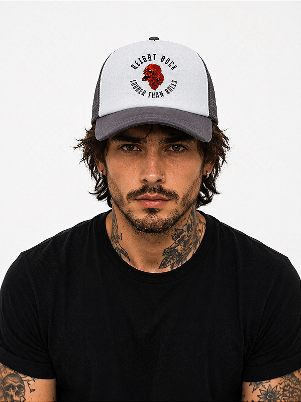 BONE REIGHT SKULL TRUCKER CINZA