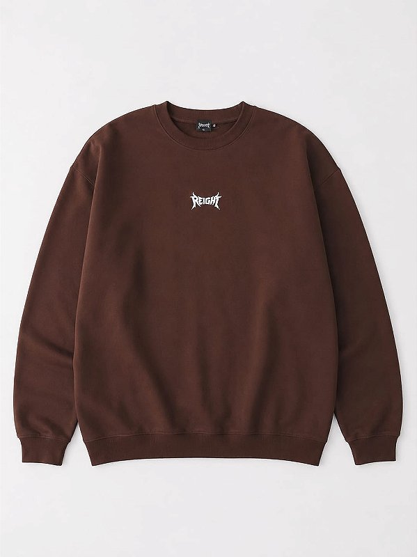 MOLETOM CARECA REIGHT STREET MARROM