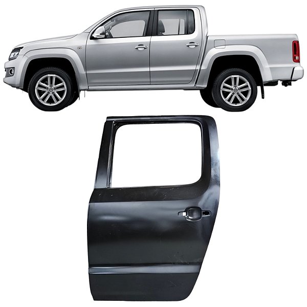 PORTA TRASEIRA ESQUERDA VOLKSWAGEN AMAROK 2010 2011 2012 2013 2014 2015 2016 2017 2018 2019 2020 2021 2022 2023 2024