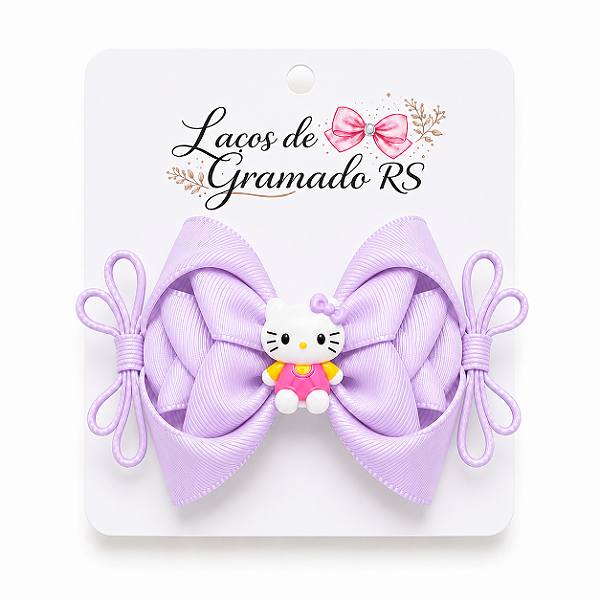 Laço Lilás Infantil Amora Menina Presente Aniversário Criança