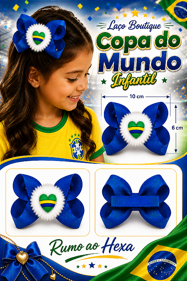 Laço da Copa Boutique Grande Azul Royal 10cm Bico Encapado Antiderrapante