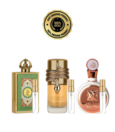 Queen of Arabia - Musamam White Intense - Fakhar Rose / Kit de Decantes