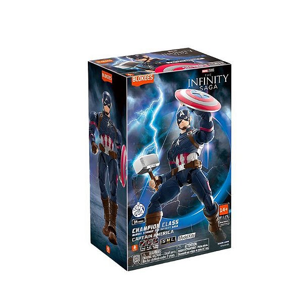 Figura de Ação Marvel Heroes Captain America - Infinity Saga - Blokees