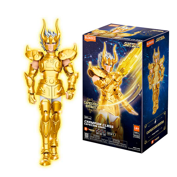Figura de Ação Saint Seiya Shura Capricórnio - Champion Class - Blokees