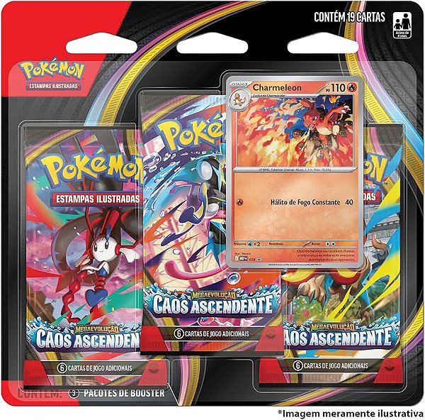 Blister Pack Pokémon TCG - Carta avulsa + Boosters
