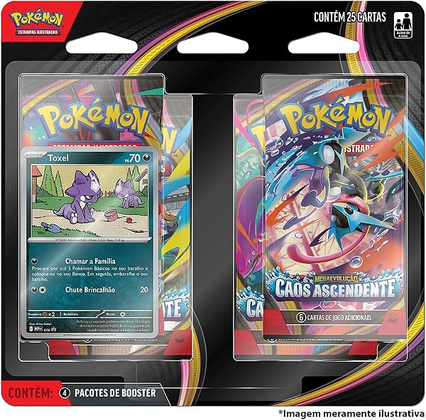 Blister Pack Pokémon TCG - Carta avulsa + Boosters