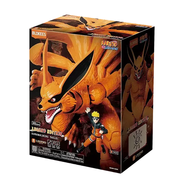 Figura de Ação Naruto Shippuuden Kurama - Legend Edition - Blokees