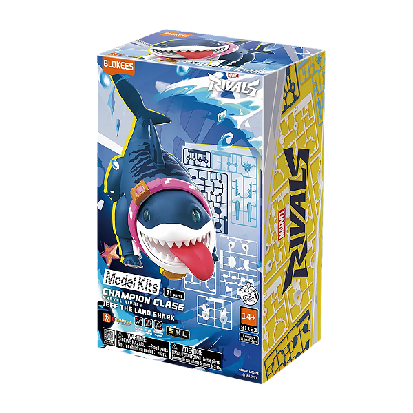 Figura de Ação - Marvel Rivals Champion Class 12 Jeff - The Land Shark - Blokees
