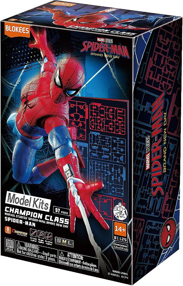 Figura de Ação - Marvel Heroes Brand New Day Champion Class 13 Spider-Man - Blokees
