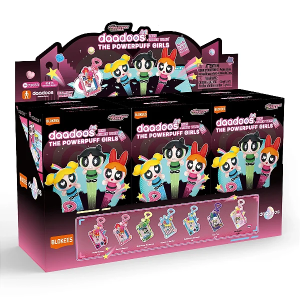 Figura de Ação - Powerpuff Girls Daadooos Art Series 01 Lens Lumen Tales 6 in 1 - Blokees