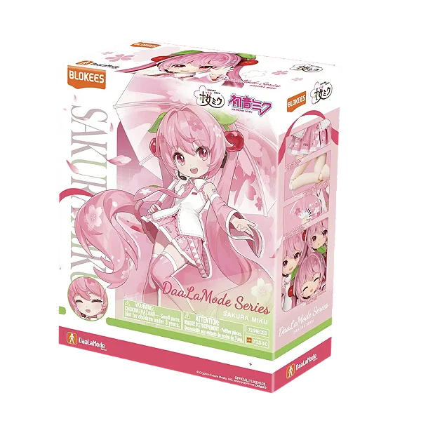 Figura de Ação - Hatsune Miku DaaLaMode Series - Sakura Miku -Blokees