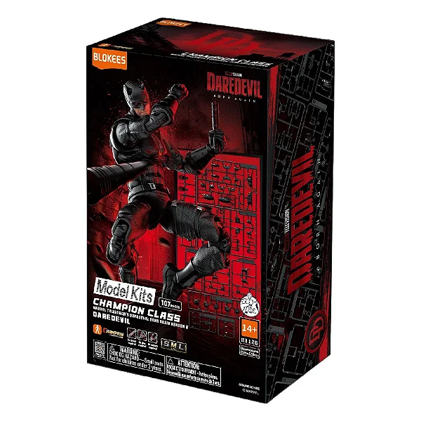 Figura de Ação - Marvel Heroes - Champion Class - Daredevil Born Again - Blokees