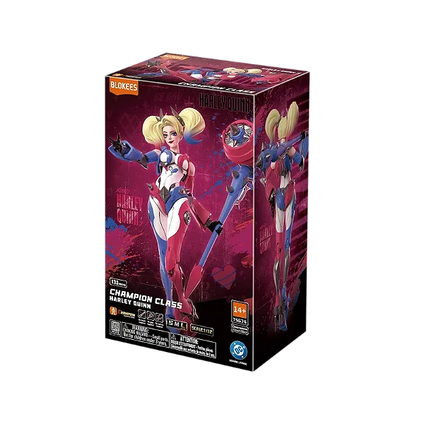 Figura de Ação DC - Harley Quinn - Champion Class - Blokees