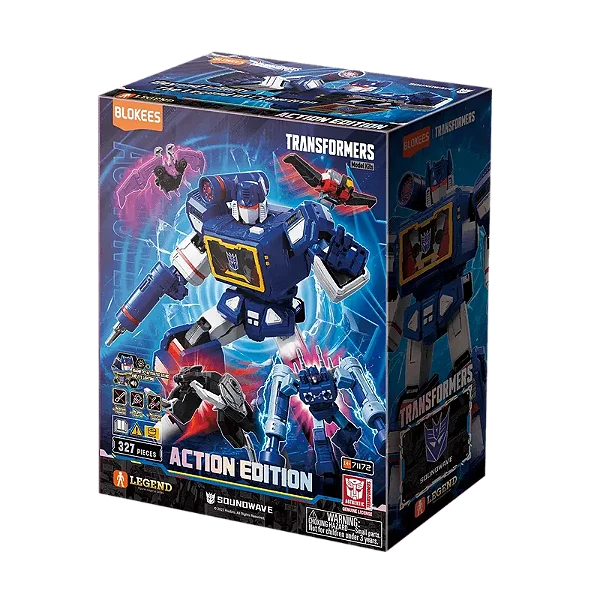 Figura de Ação - Action Edition - Transformers Soundwave - Blokees