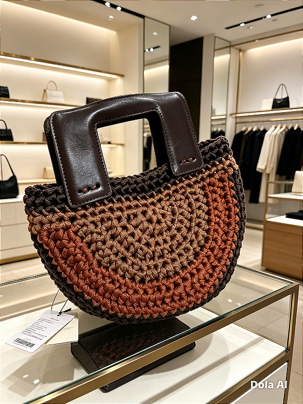 BOLSA AURORA - Bolsa de mão com alça de couro ecológico