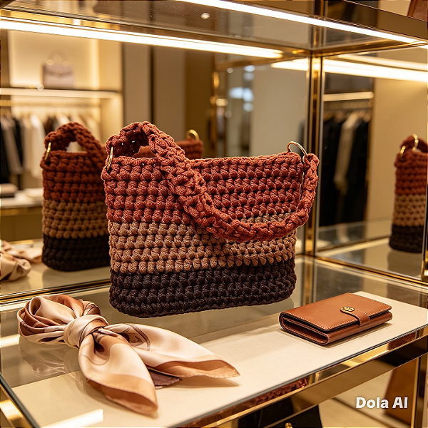 BOLSA DOURÉE - Bolsa de mão com argolas douradas