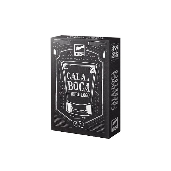 Jogo de Cartas Cala a Boca e Bebe Logo - Buró