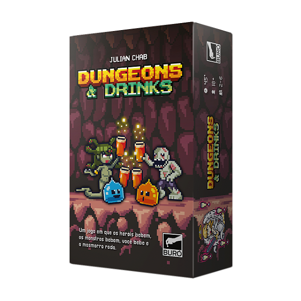 Jogo de Cartas Dungeons & Drinks - Buró