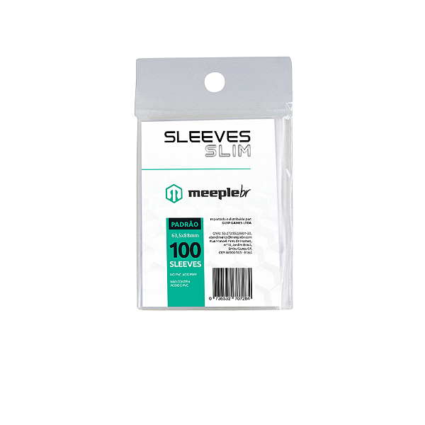 Sleeves MeepleBR SLIM - PADRAO (63,5x88mm)