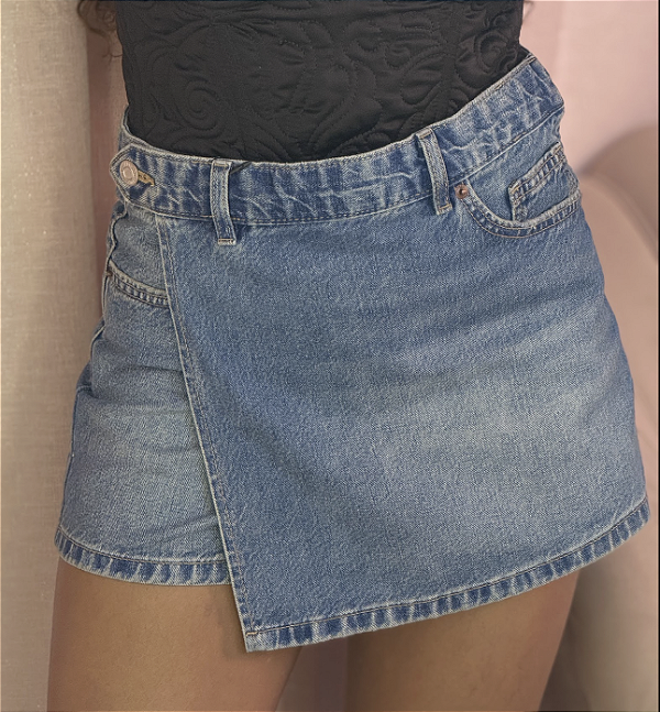 Shorts saia jeans Zara - tam 13/14