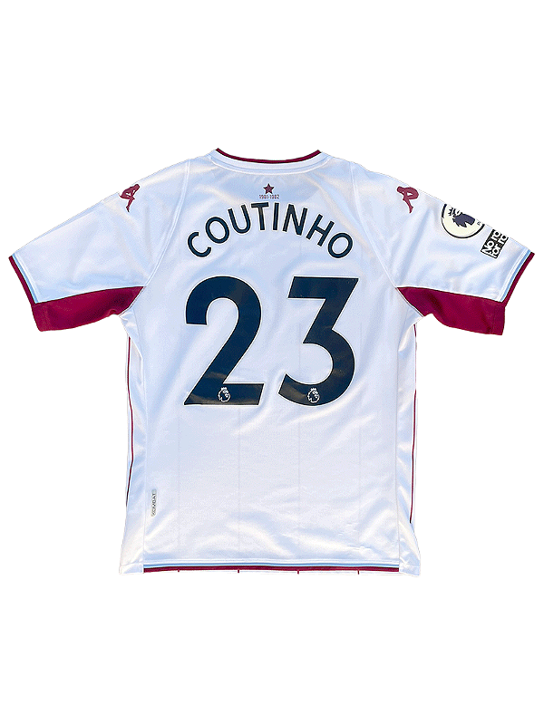 ASTON VILLA 2021-22 AWAY TAM: M #COUTINHO 23