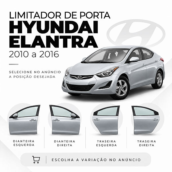 Limitador de Porta Hyundai Elantra 2011 a 2016
