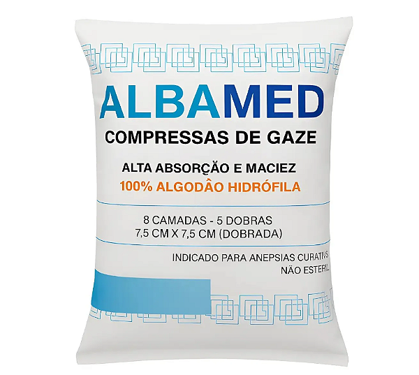 Compressa de Gaze 13 Fios C/500 Un - Albamed