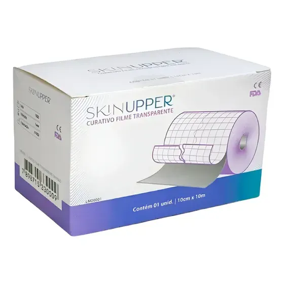 Curativo Filme Transparente Rolo 10x10 - Skinupper