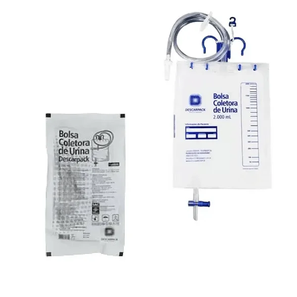 Bolsa Coletora de Urina 2L Sistema Fechado - Descarpack