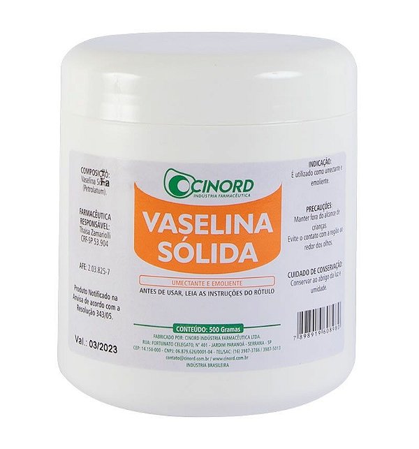 Vaselina Sólida 90g - Cinord