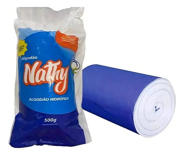 Algodão Hidrófilo 500g - Nathy