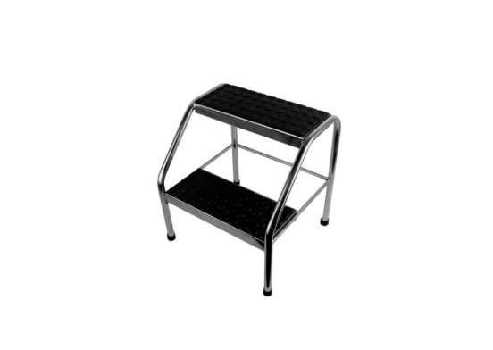 Escada inox antiderrapante 2 degraus - HTC