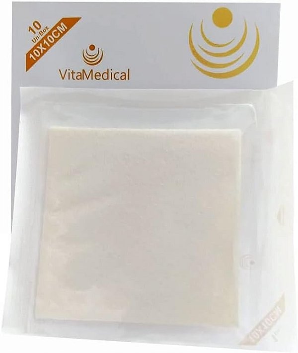 Curativo de Alginato de Cálcio 10x10 unidade - Vita Medical