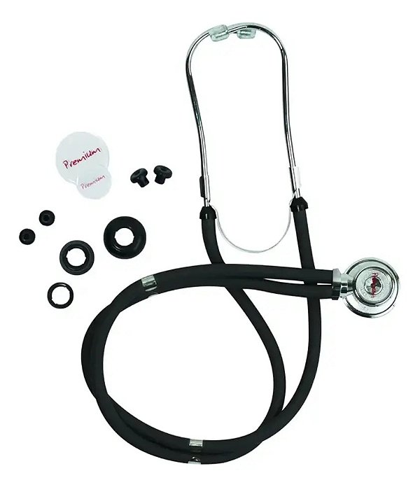 Estetoscópio Rappaport Preto - Premium