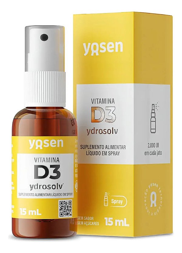 Vitamina D3 Ydrosolv® Spray - 15ml Yosen