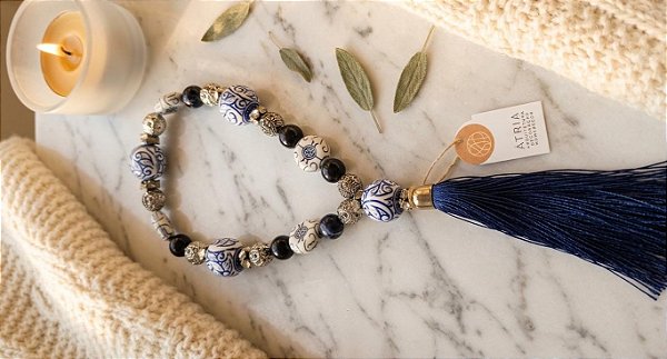 Colar de Mesa Fado Linha Portuguesa Azul