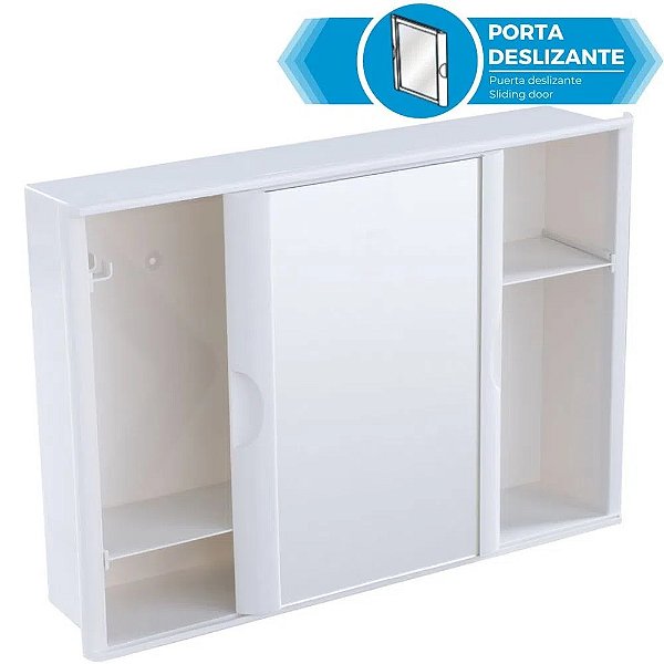 Armário Para Banheiro A21 Branco De Sobrepor/embutir Astra
